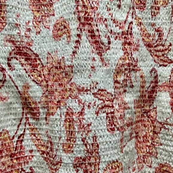 Express Brand Pheasant Style Short Sleeve Floral Print Blouse Ladies Large NWOT - Picture 7 of 12